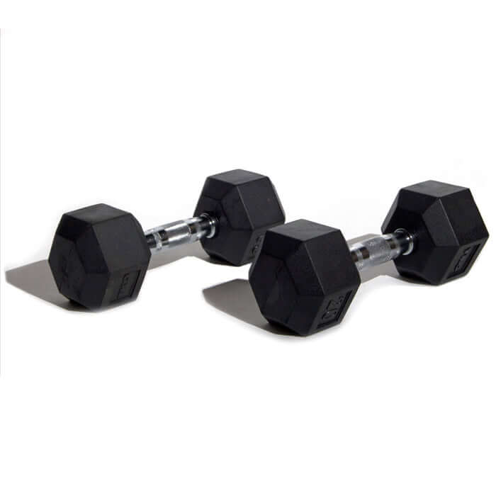 TPWOD Hex Rubber Dumbbells